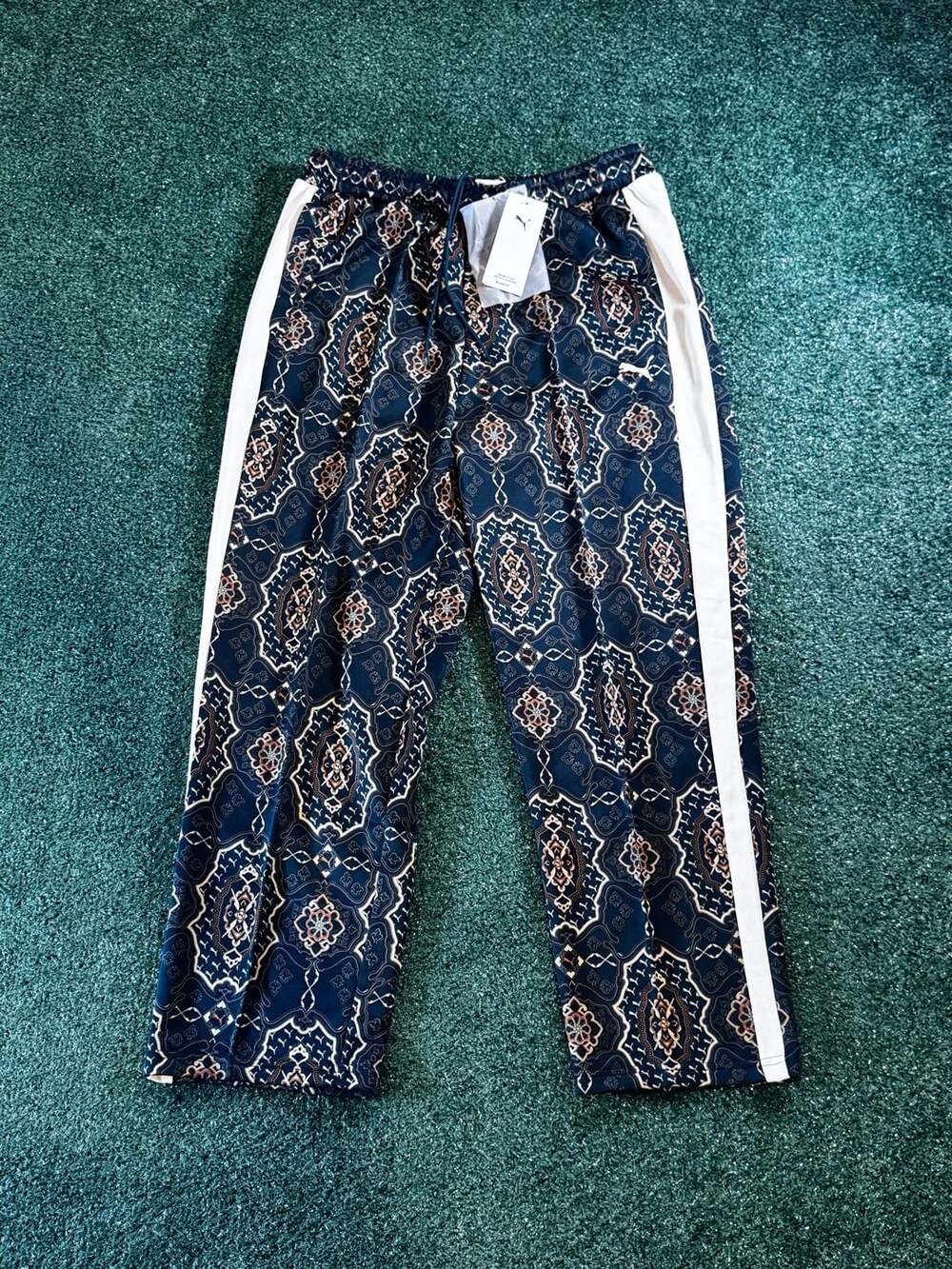 Puma T7 Vintage Prep Track Pants Size L Green Terrain
